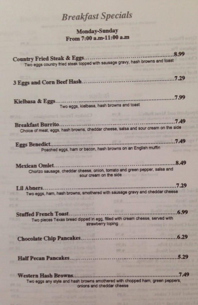 Menu at American Table Family Restaurant, Perrysburg, 580 Craig Dr STE 1