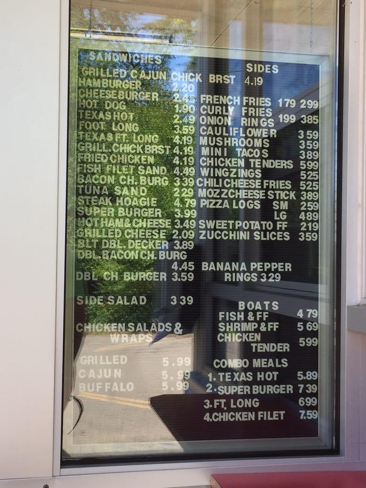 Menu at Custer City Drivein Ice Cream fast food, Custer City