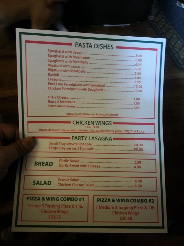 Menu at Ingersoll Pizza & Pasta pizzeria, Ingersoll, 17 Thames St S unit A