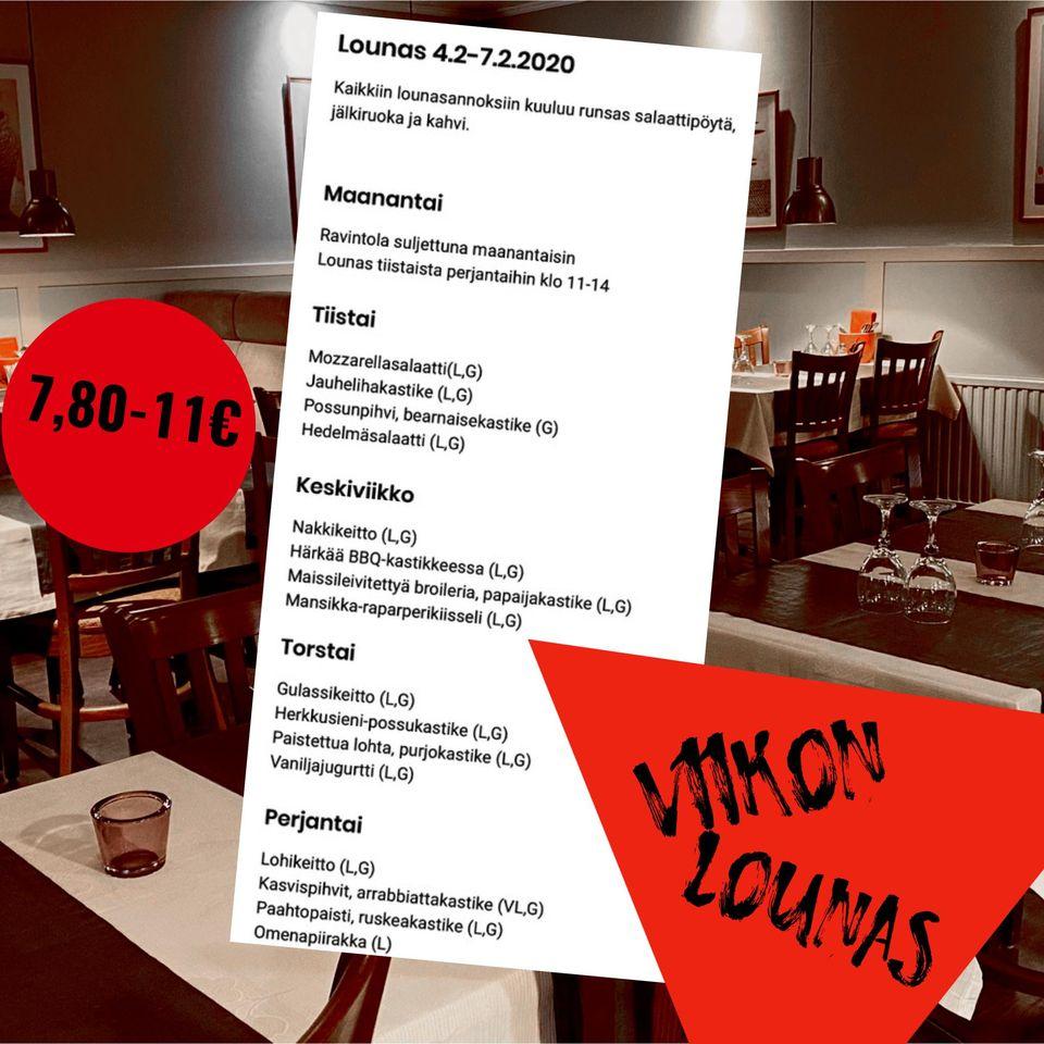 Musta Kissa restaurant, Valkeakoski, Valtakatu 13 - Restaurant menu and  reviews