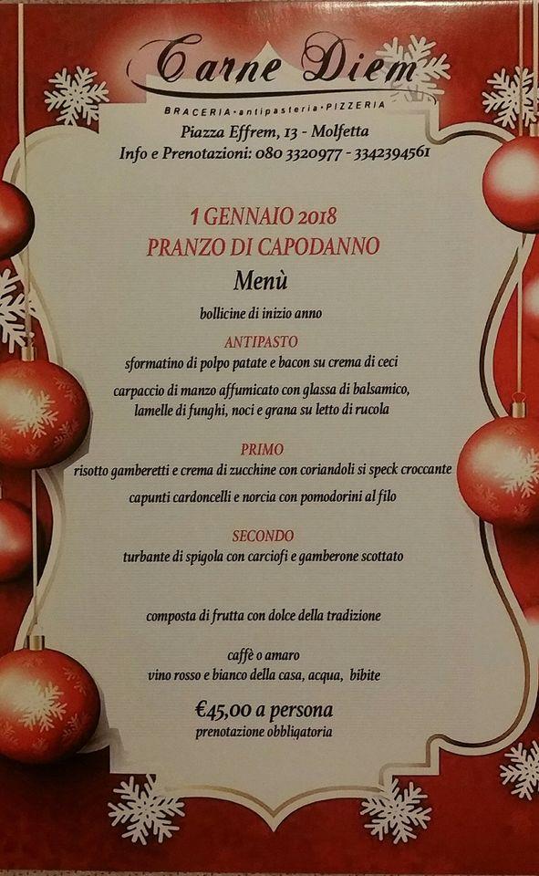 Menu di Carne Diem 