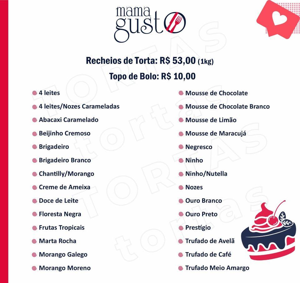 MAMA GUSTO cardápio