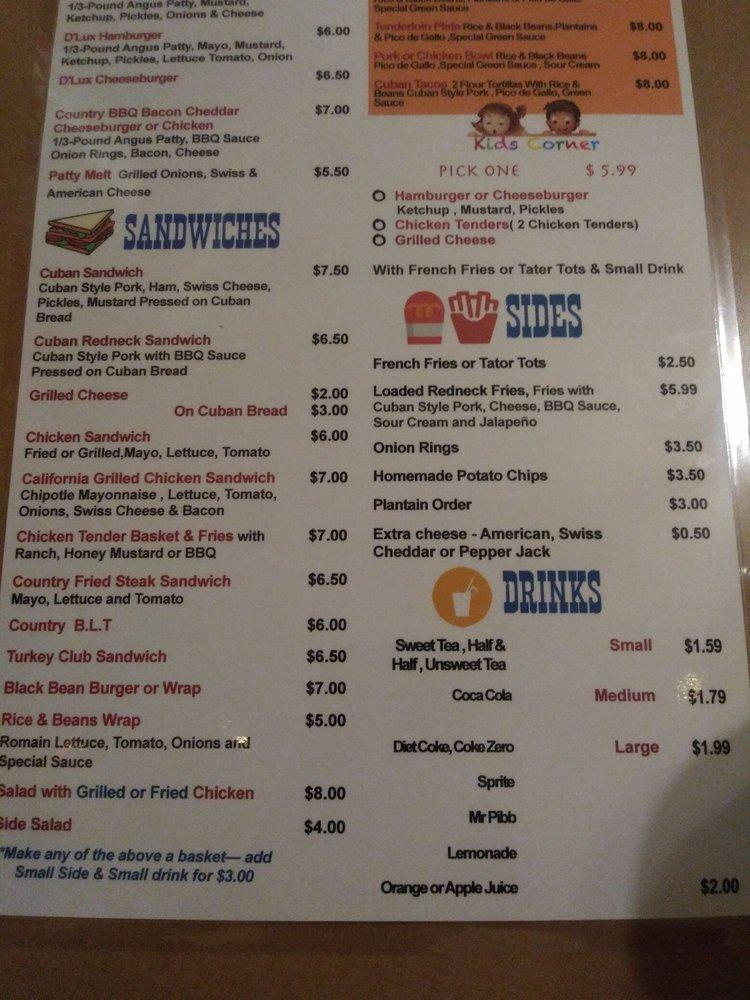 Menu at The Country Corner Kitchen restaurant, Ellijay, Old Hwy 5 S