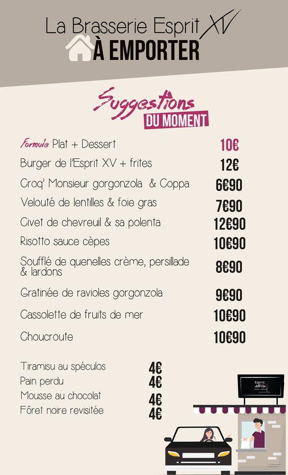 Menu de Chez Gilou