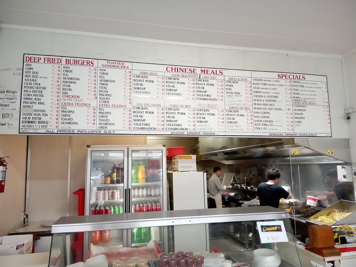 Menu at Golden Horse Takeaways restaurant, Levin