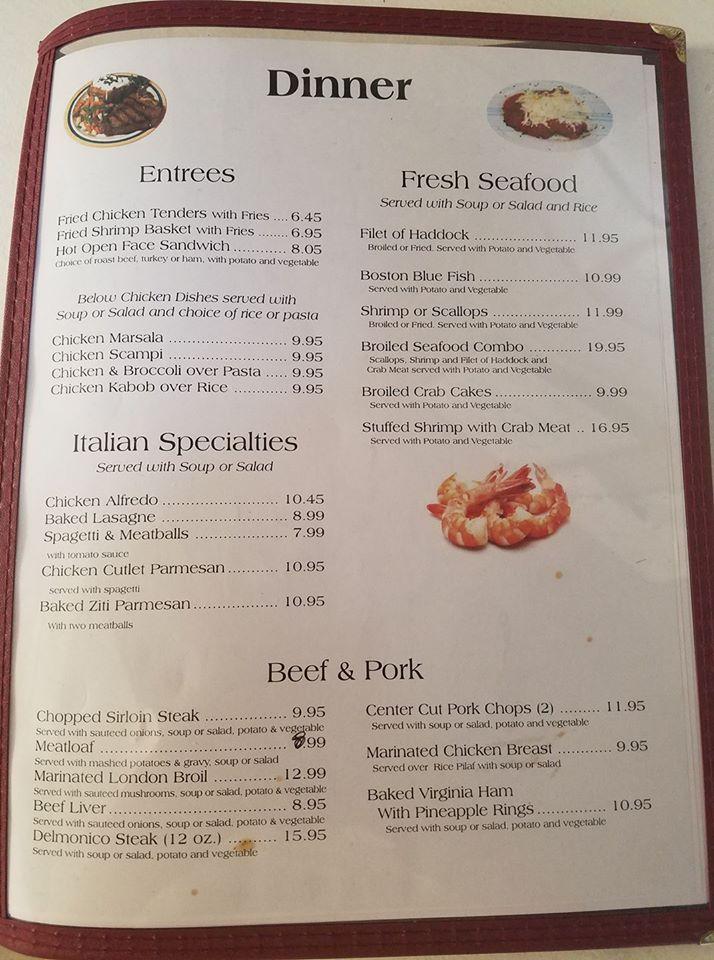 Menu at Ernesto’s Authentic Mexican Restaurant, Owego