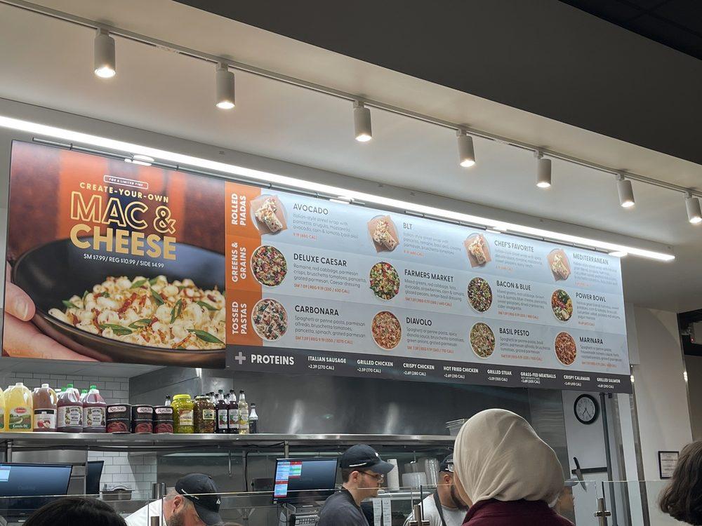 Menu at Piada Italian Street Food restaurant, Morrisville