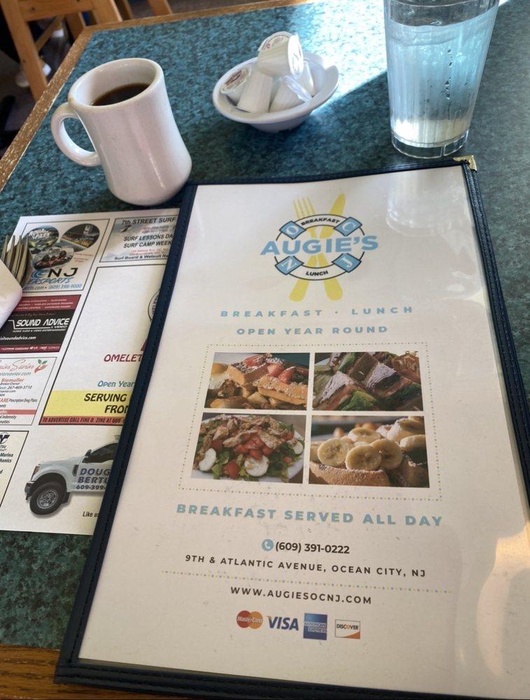 Menu at Augie's Omelette & Waffle restaurant, Ocean City, 709 E 9th St
