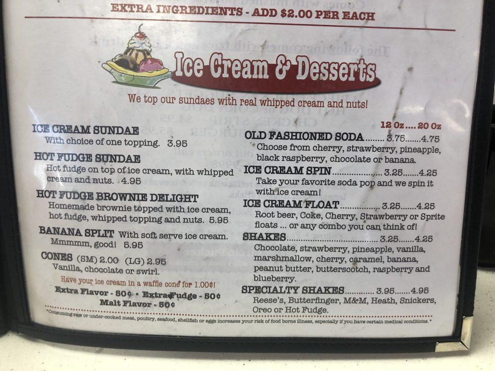 Menu at The Circle restaurant, Plains