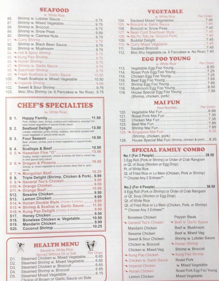 Menu at China Wok restaurant, Hammond, N Morrison Blvd Suite 122