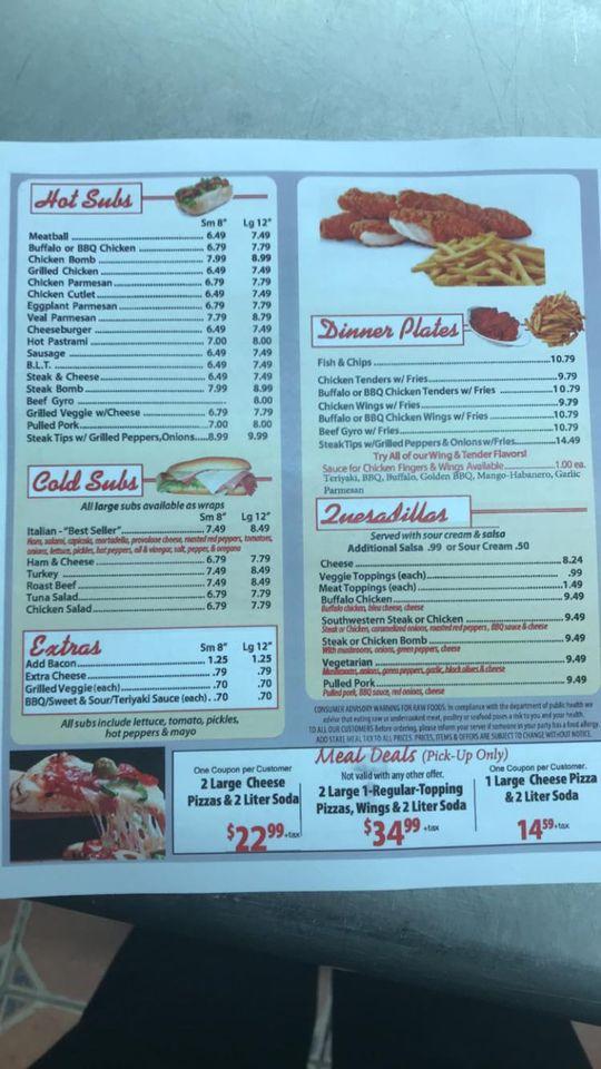 Menu at Mr.G`s Pizza pizzeria, Bourne