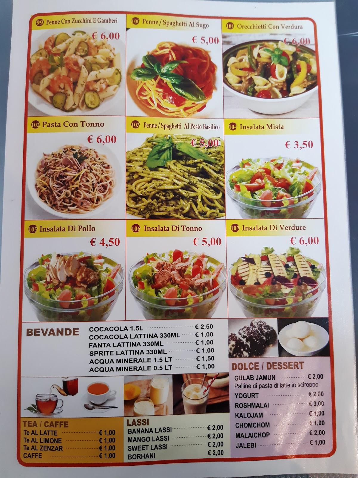 Menu de Alif Ristorante e Pizzeria