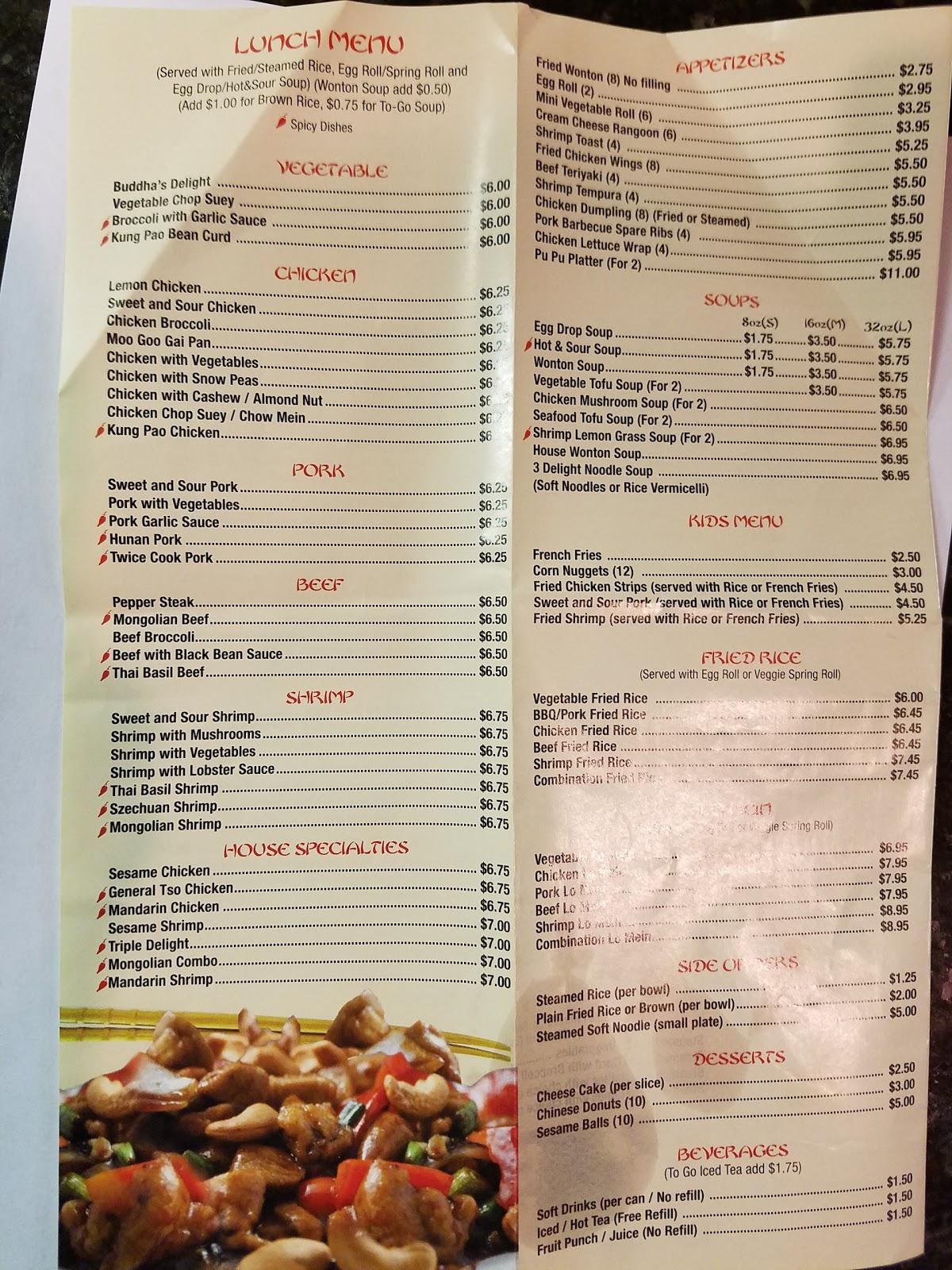 Menu at Delicious Garden (San Antonio) restaurant, San Antonio, N Loop