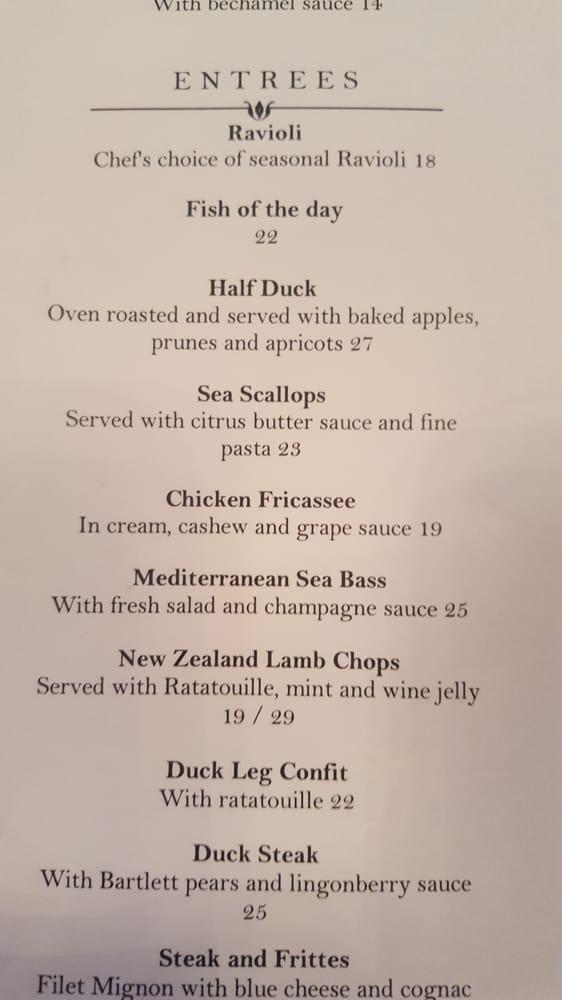Menu at La Crepe Bistro restaurant, Homer Glen