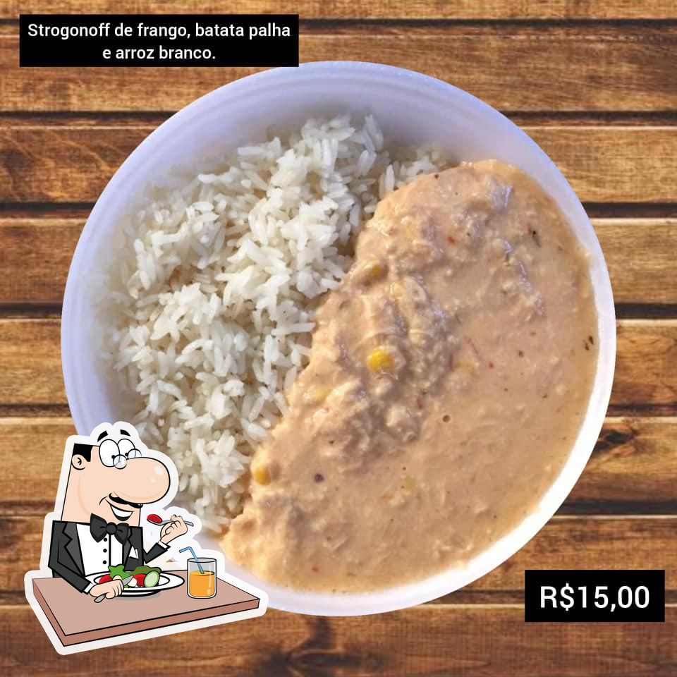 Restaurante Uai Sô - MARMITEX: 👉PERSONALIZE A MONTAGEM DE SEU MARMITEX  CONFORME OPÇÕES ABAIXO: ✓TAMANHOS: P R$ 11,00 M R$ 11,99 G R$ 15,00  ✓ESCOLHA 🍽Arroz Branco ou 🍽Temperado 🍽Feijão ou Feijão