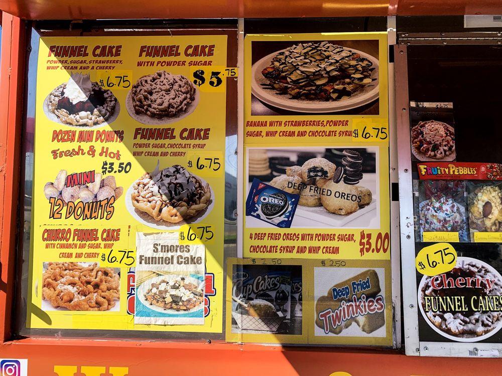 Menu at Warm & Toasty Mini Donuts & Funnel Cakes desserts, Bakersfield