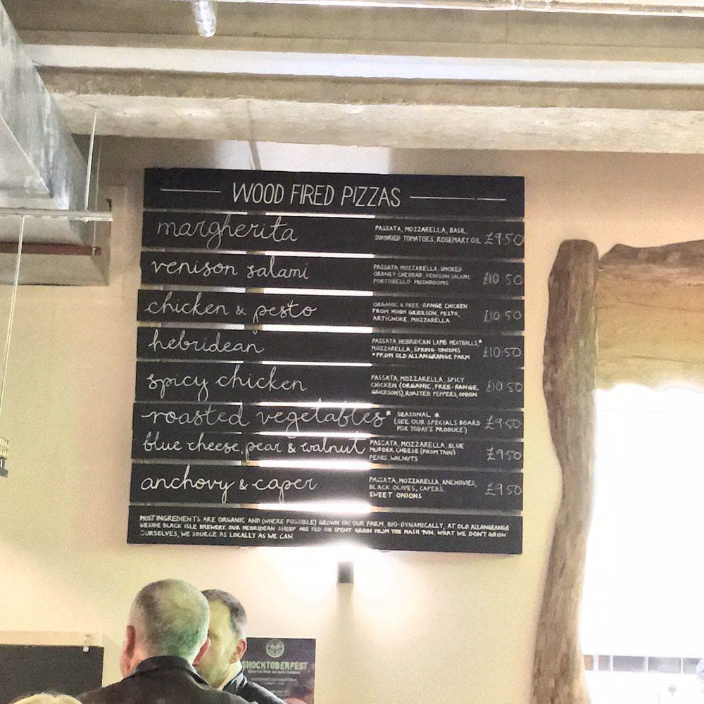 Menu at Black Isle Bar & Rooms, Inverness