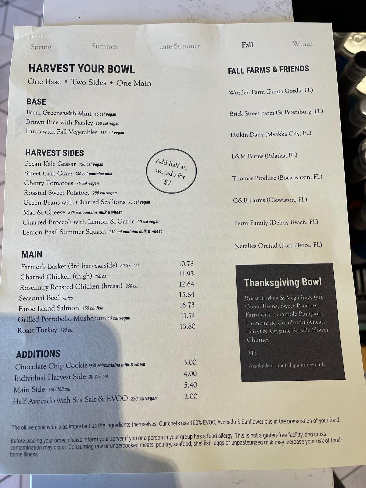 Menu at Naked Farmer restaurant, Saint Petersburg