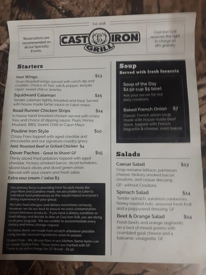 ember and iron restaurant menu