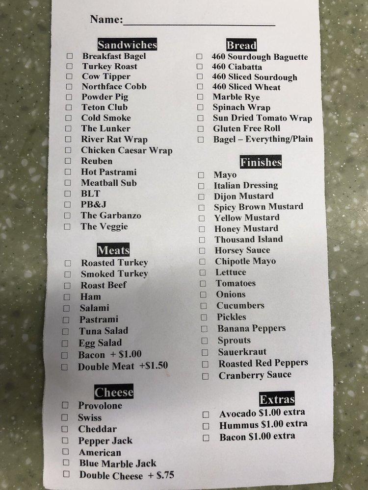Menu at Victor Valley Market restaurant, Victor