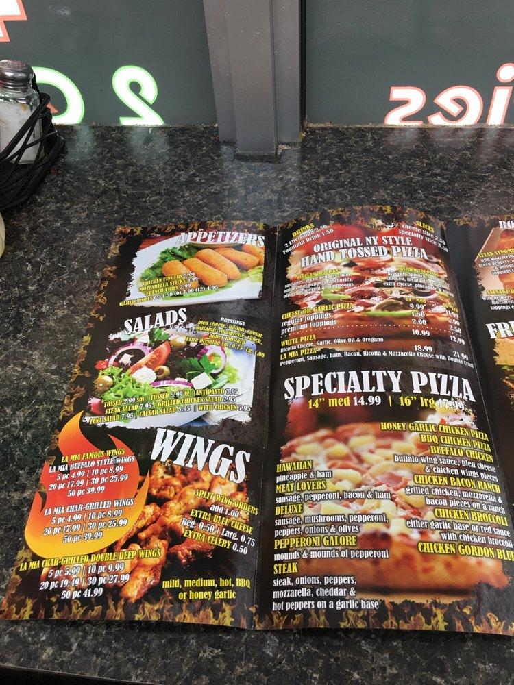 Menu at La Mia Pizza & Wings pizzeria, Hialeah