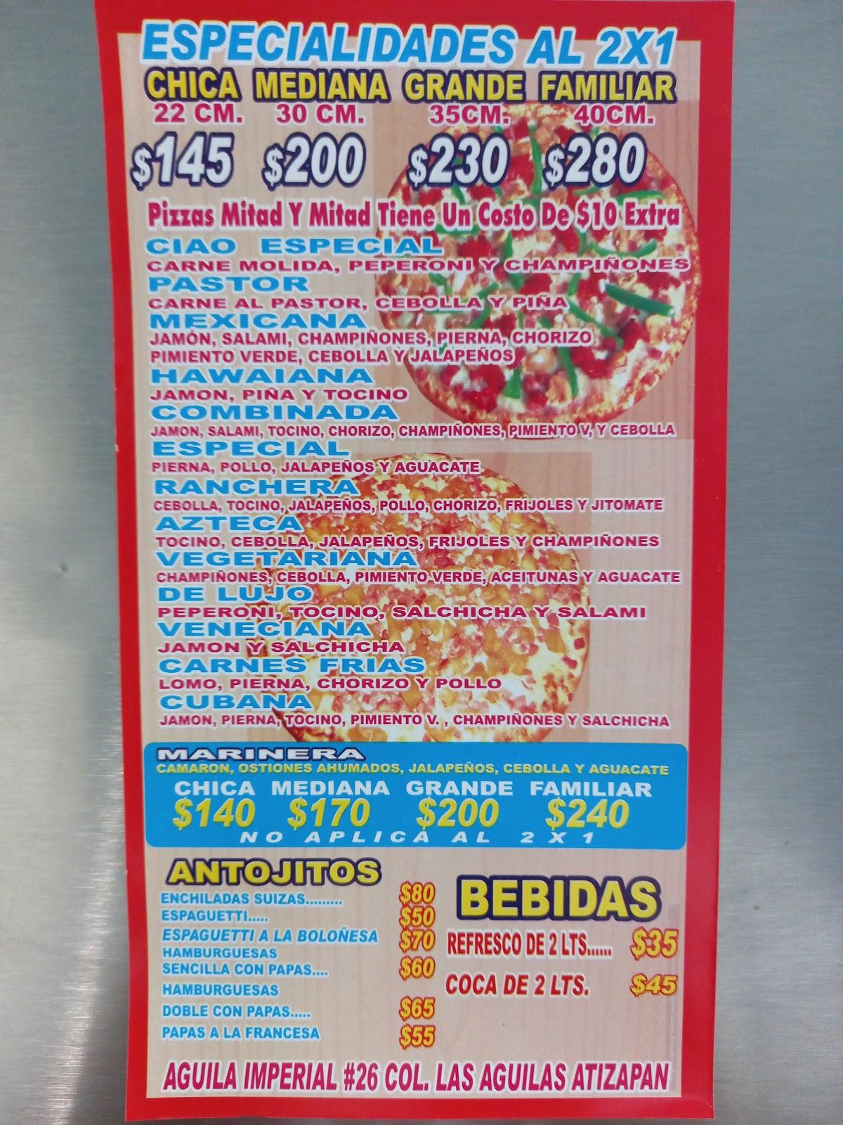 Pizzas ciao restaurant, Ciudad López Mateos - Restaurant reviews