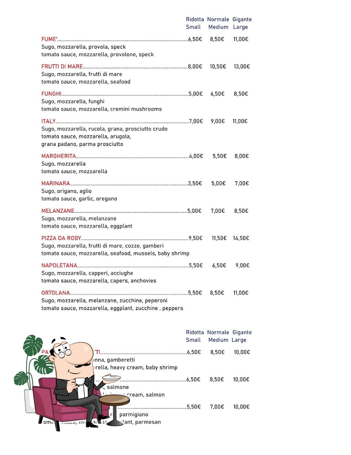 Pizzeria da Roby, Solanas - Menu del ristorante, prezzi e recensioni