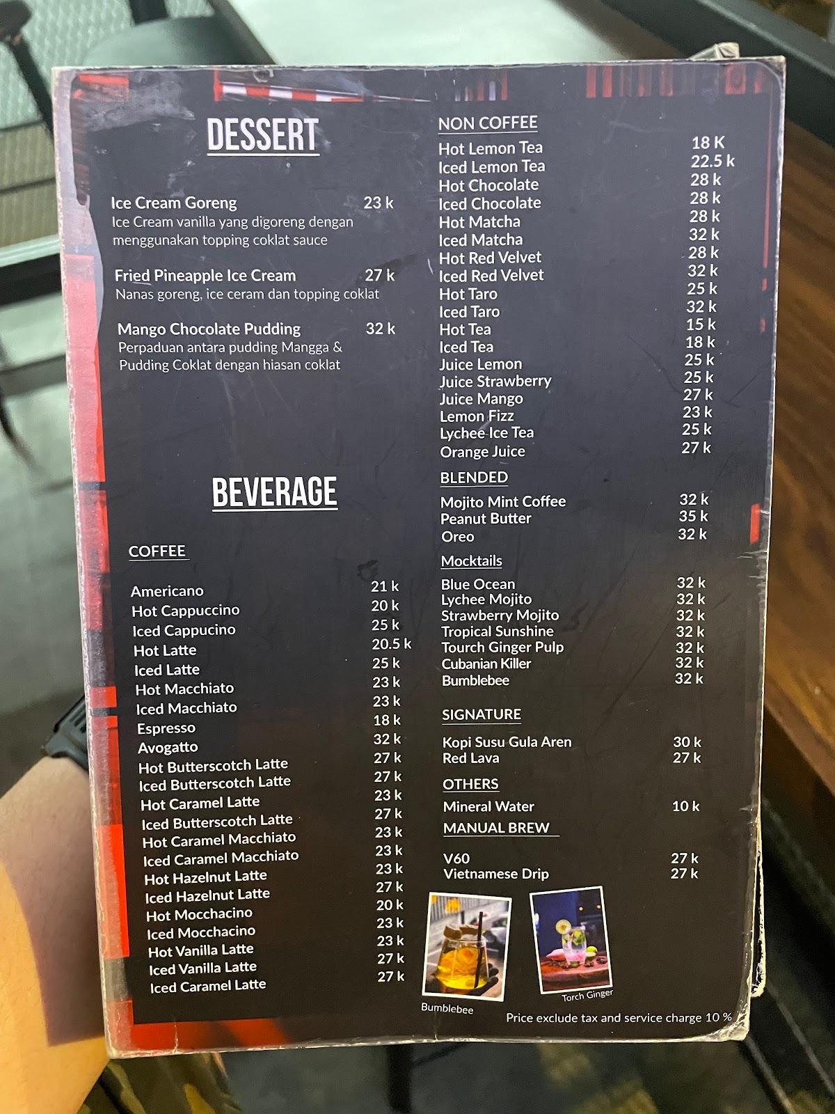 Menu at Clean and Chill Car Wash Cafe, Bekasi Regency