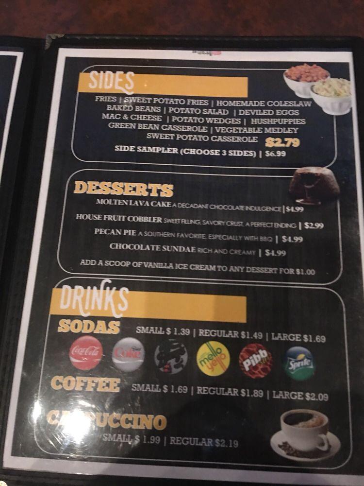 Menu at Smiley's Travel Center and Sports Bar, Raphine