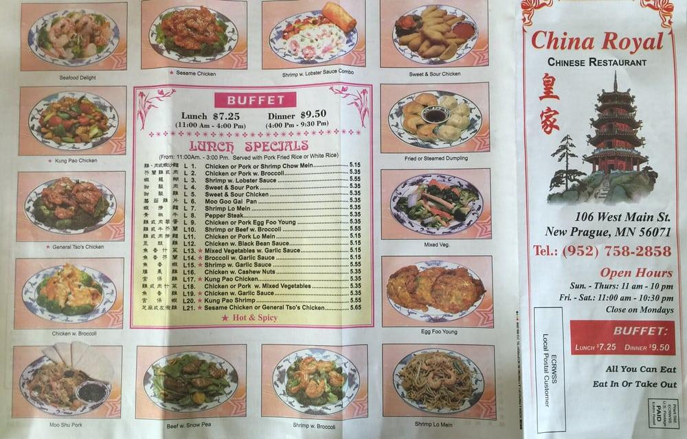 china royale menu