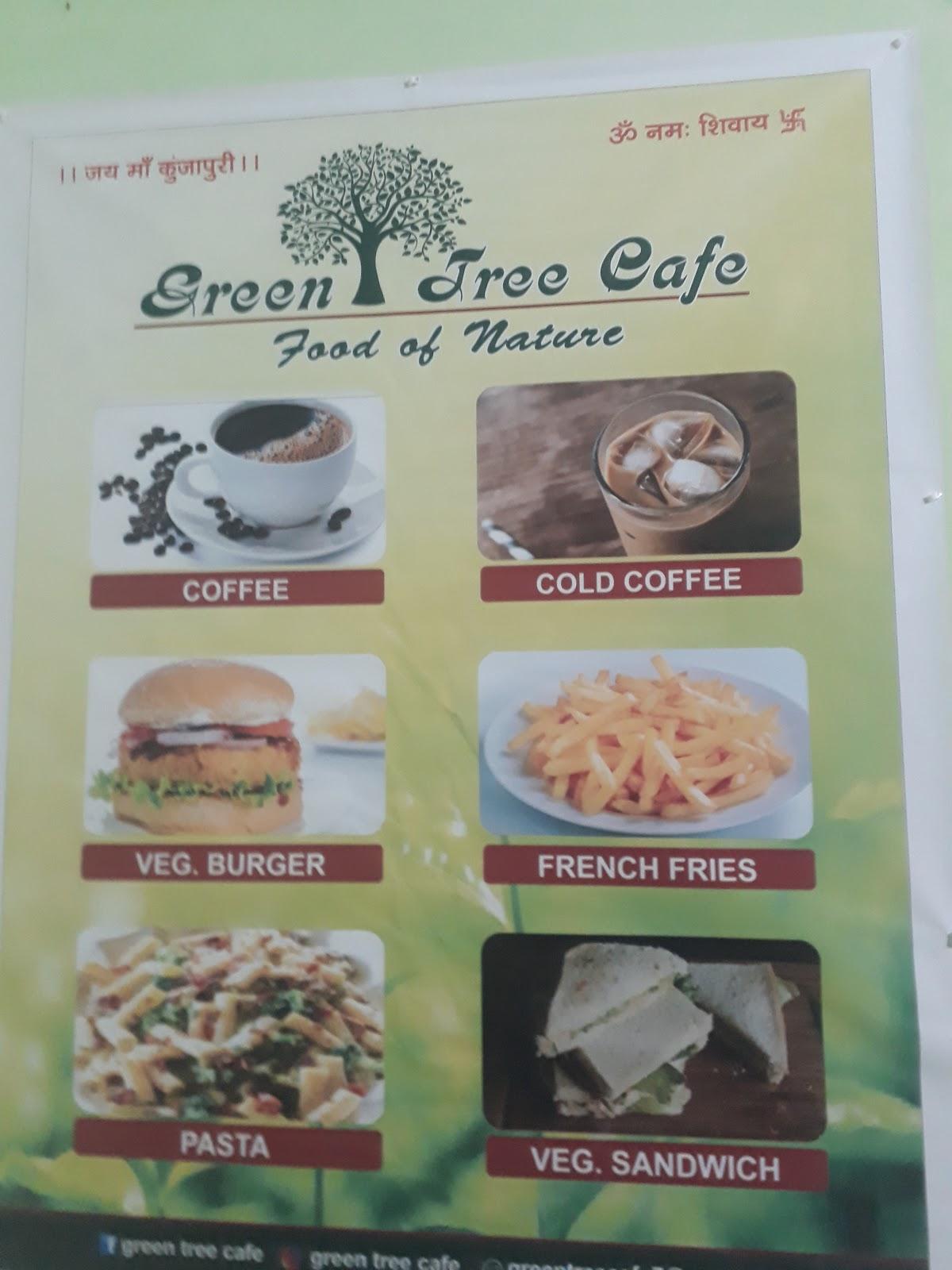 Menu at Green Tree Cafe, Rishikesh