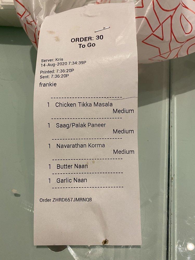 Menu at Paradise Biryani Pointe Indian Cuisine & Bakery, Greenwood