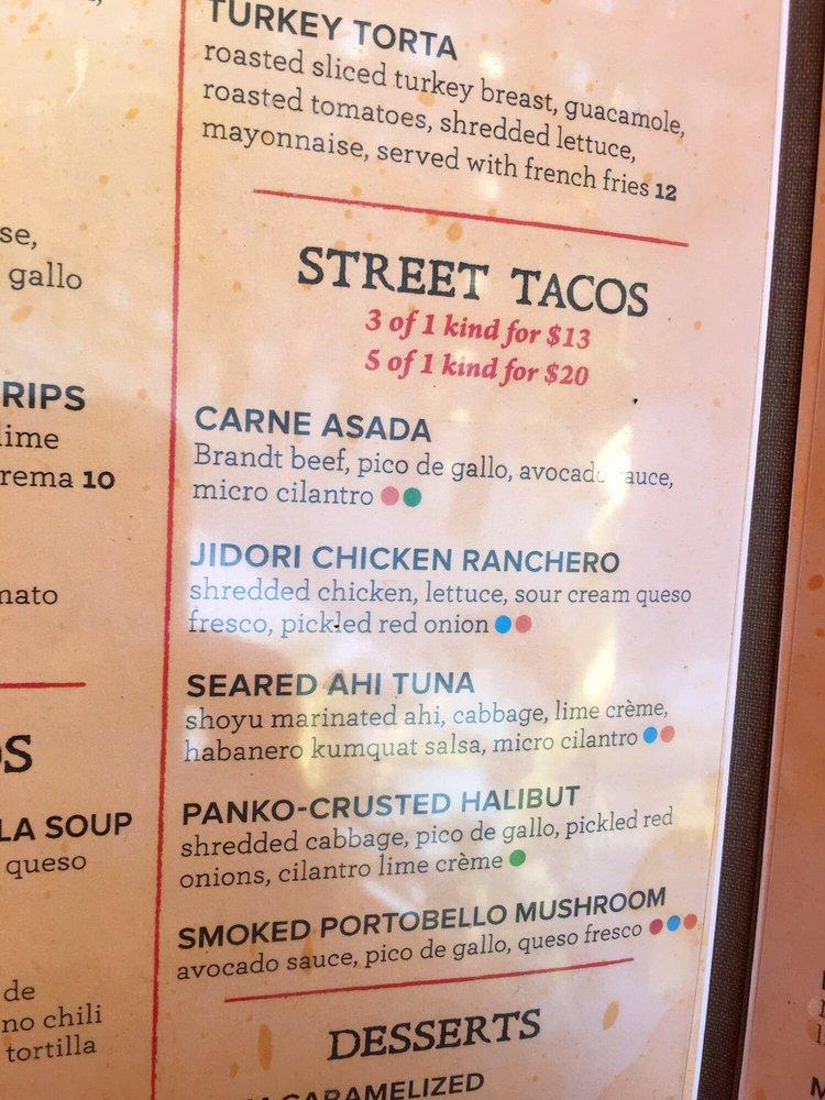 Menu at Tequilla Bar & Grille, San Diego, 333 W Harbor Dr