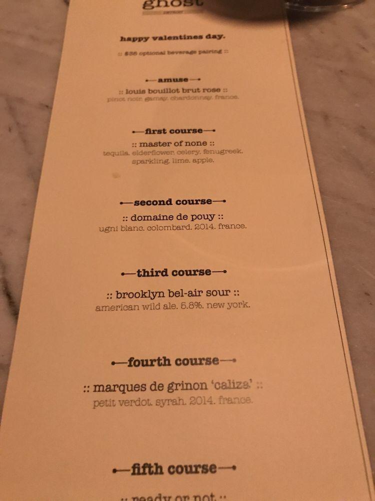 Menu at Grey Ghost Detroit pub & bar, Detroit