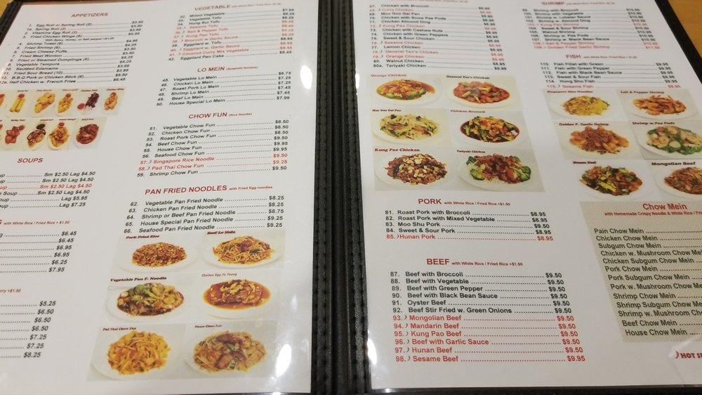 Menu at Sui Yep Cafe, Saint Paul