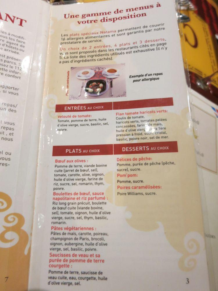 Menu at Bistrot Chez Rémy restaurant, Chessy