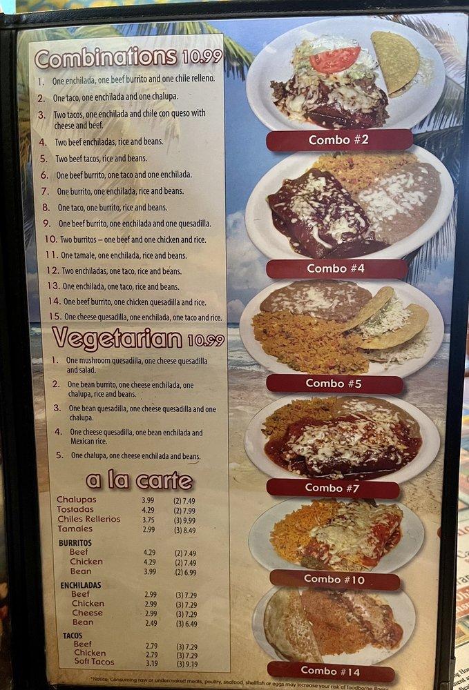 Menu at La Palma Mexican Restaurant Urbana, Urbana