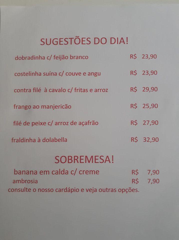 Salsa e Cebolinha cardápio