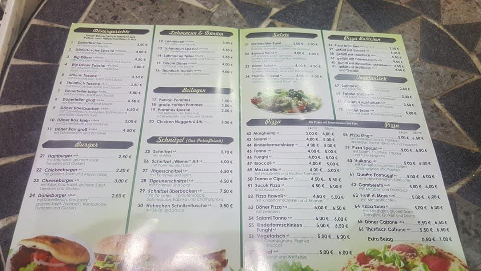 Speisekarte von Döner King pub & Bar, Gütersloh