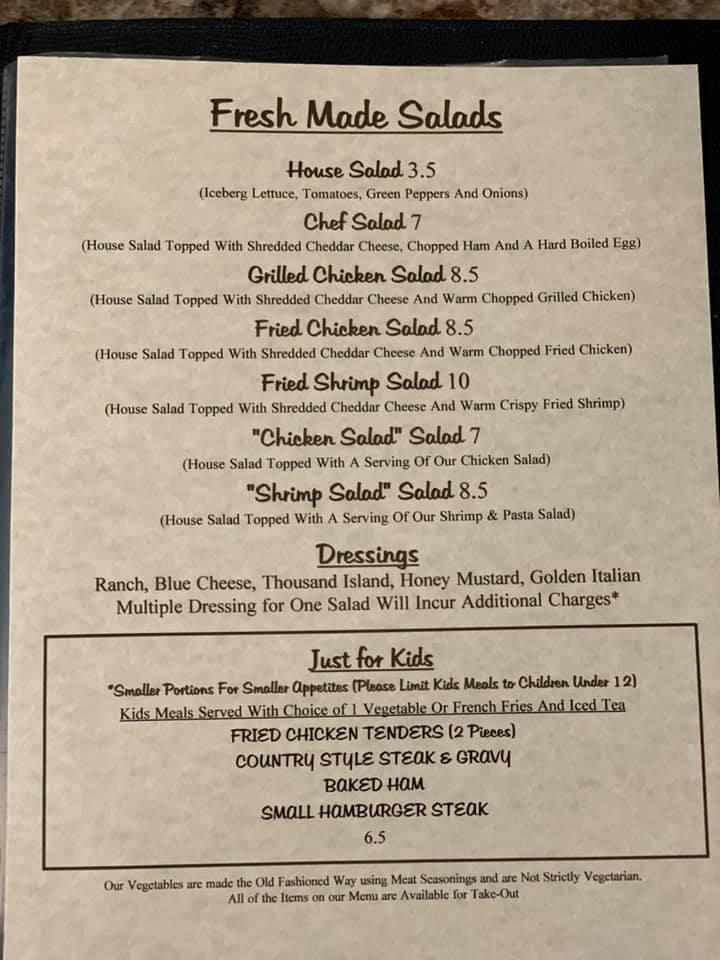 Menu at Gravy Southern Eatery restaurant, Calabash