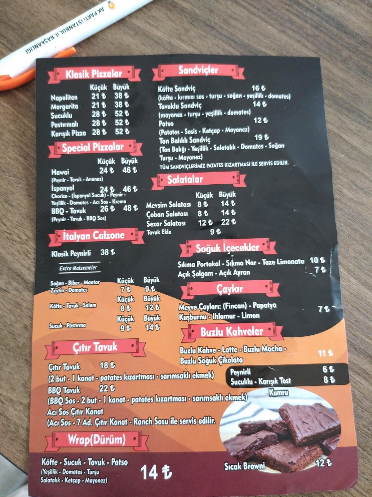 Kumburgaz Safari Clup menu