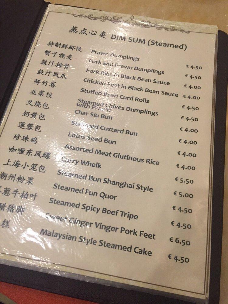 Menu at Ka Shing Chinese Restaurant, Dublin