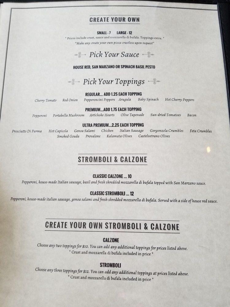 Menu at American Pie WoodFired Pizza pizzeria, Muskogee