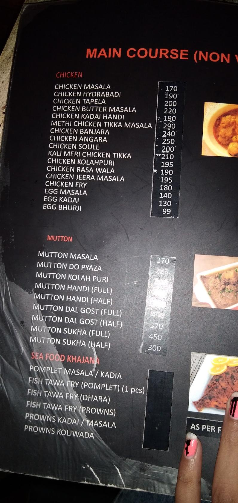 Menu At Infinity Café & Multi-Cuisine, Daman