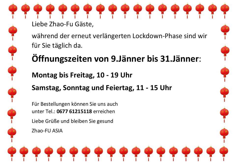 Speisekarte Von ZHAO Fu ASIA Imbiss Restaurant Eisenstadt Speisekarte Von ZHAO Fu ASIA Imbiss Restaurant Eisenstadt