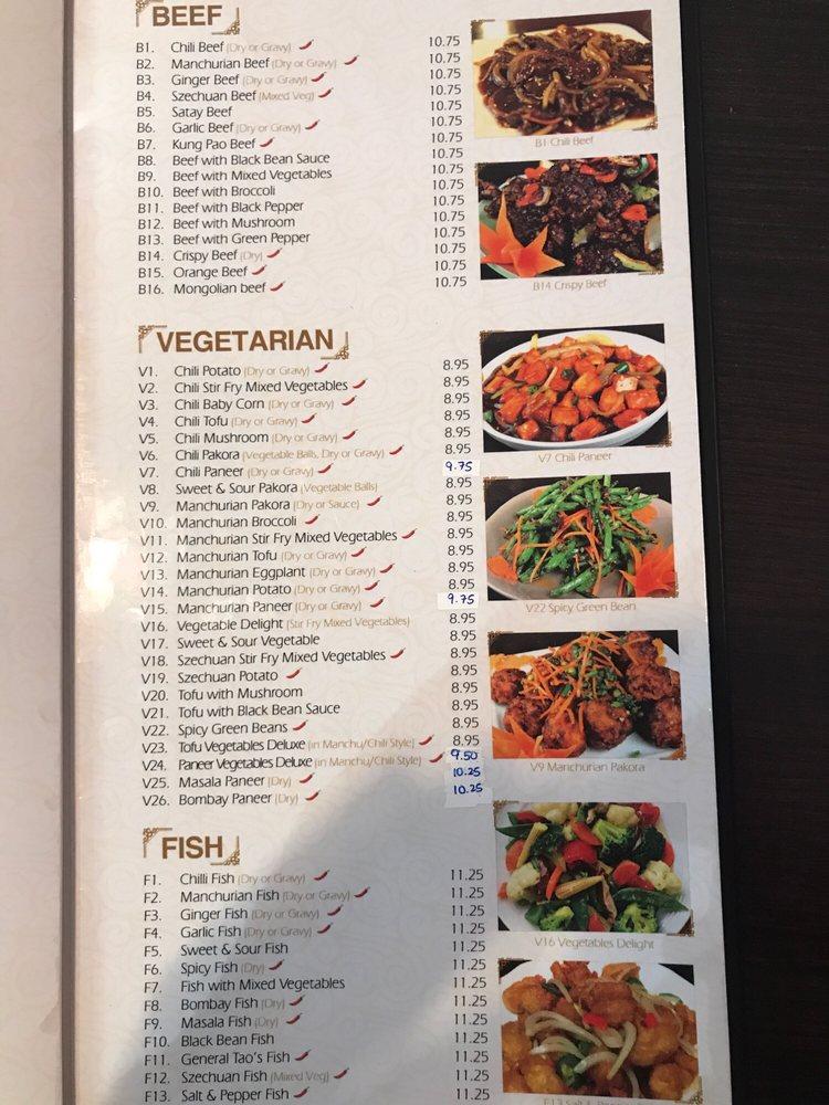 Menu at Shinwa Asian cuisine restaurant, Waterloo