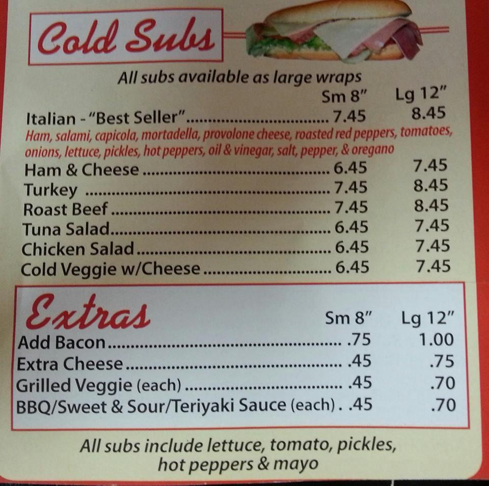 Menu at Mr.G`s Pizza pizzeria, Bourne