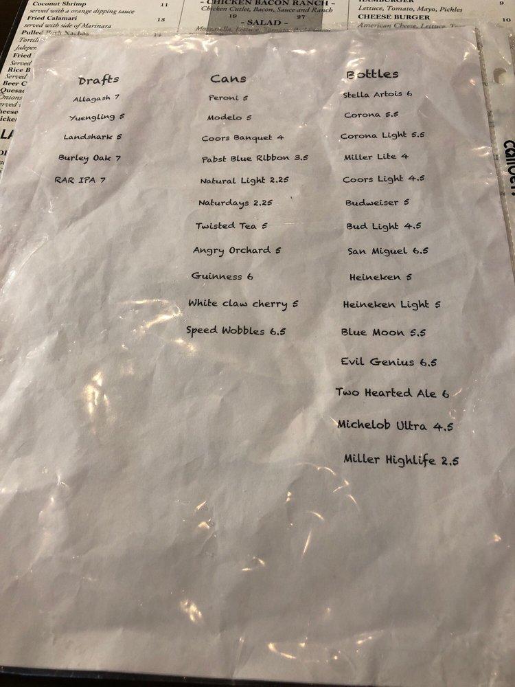 Menu at Franco's Pizza and Bar, Ocean City, Atlantic Ave