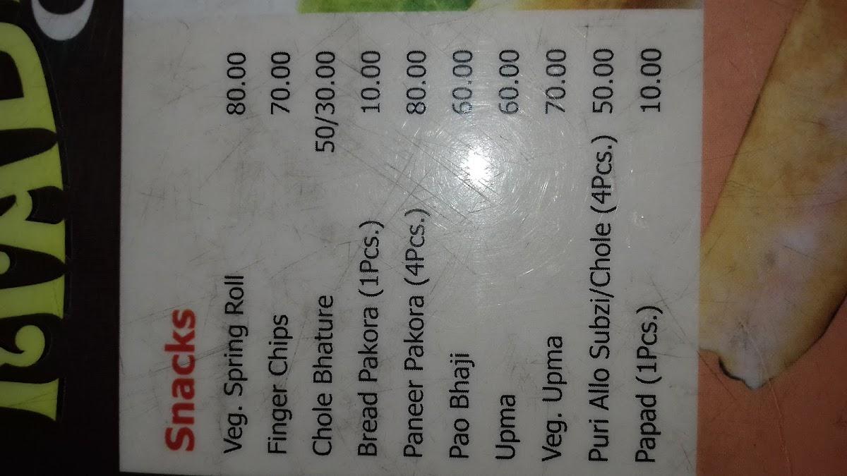 INSTA CAFE & RESTAURANT ROHTAK menu