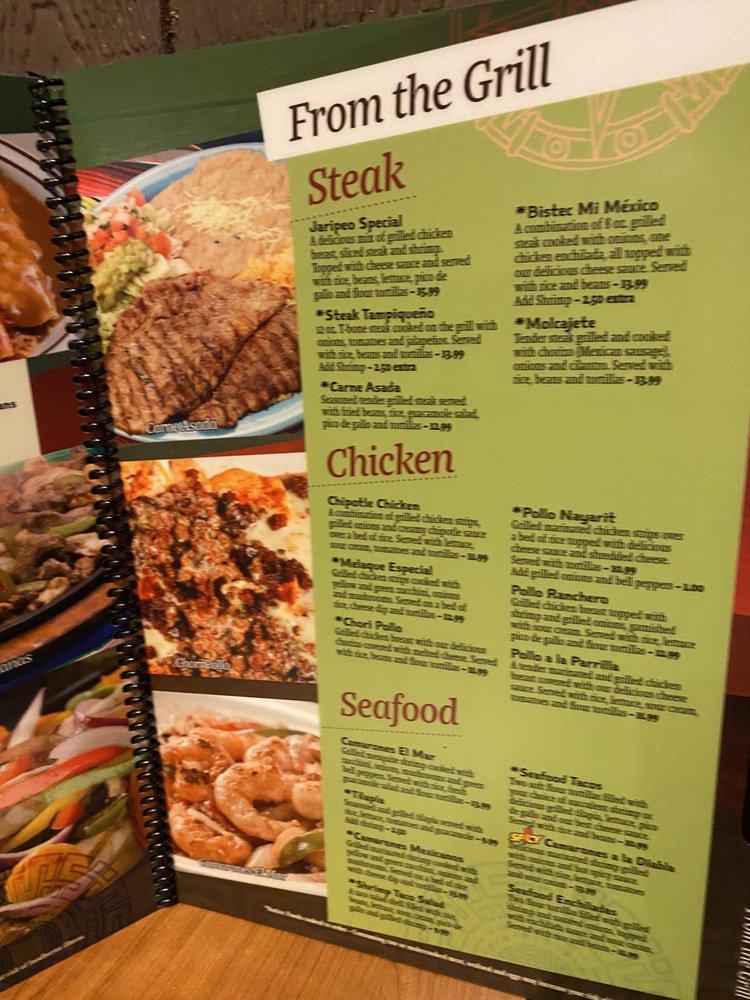 Menu at El Jaripeo pub & bar, Warrenton